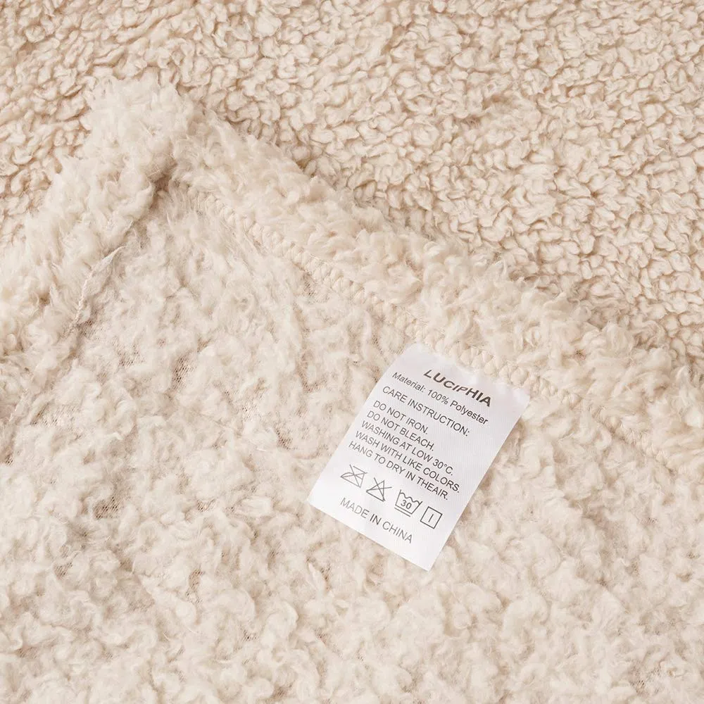 1 Pack 3 Blankets Fluffy Premium Fleece Pet Blanket Soft Sherpa Throw for Dog Puppy Cat Small(23*16") Beige
