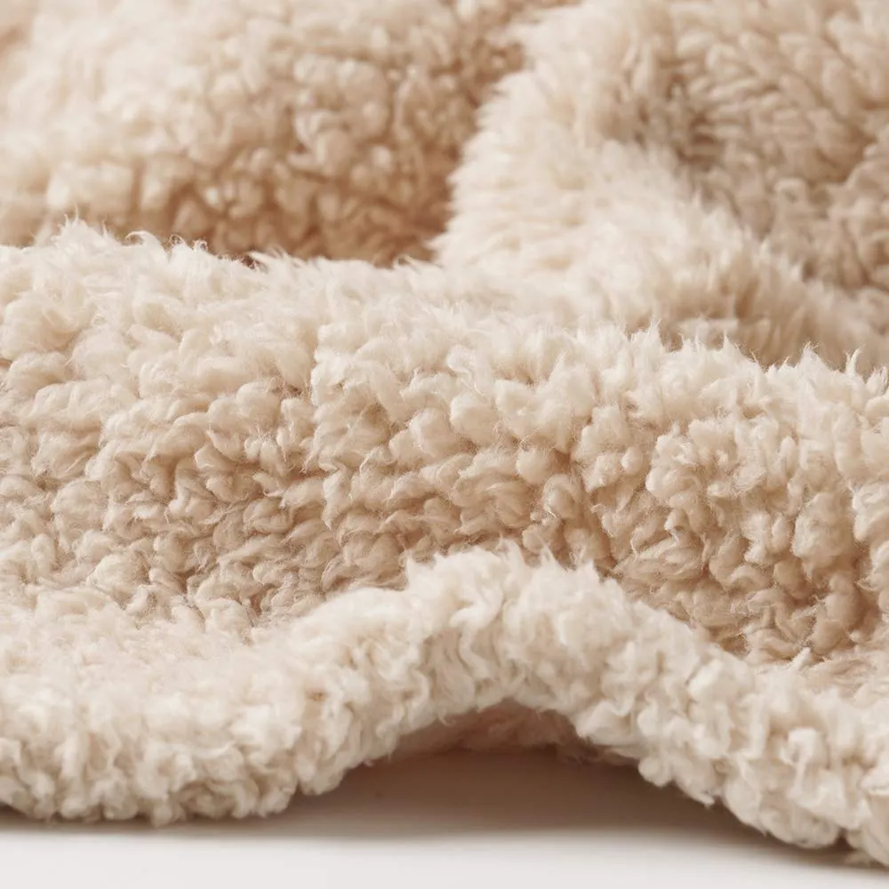 1 Pack 3 Blankets Fluffy Premium Fleece Pet Blanket Soft Sherpa Throw for Dog Puppy Cat Small(23*16") Beige