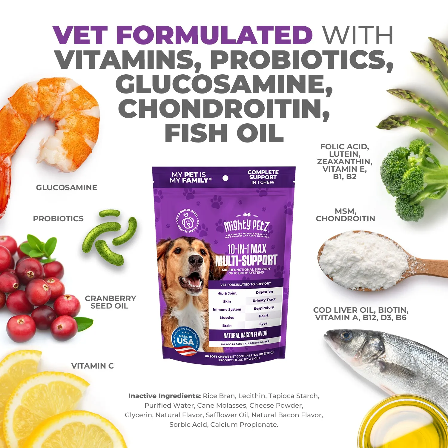 10-in-1 MAX Multivitamin for Cats - Supports Overall Health