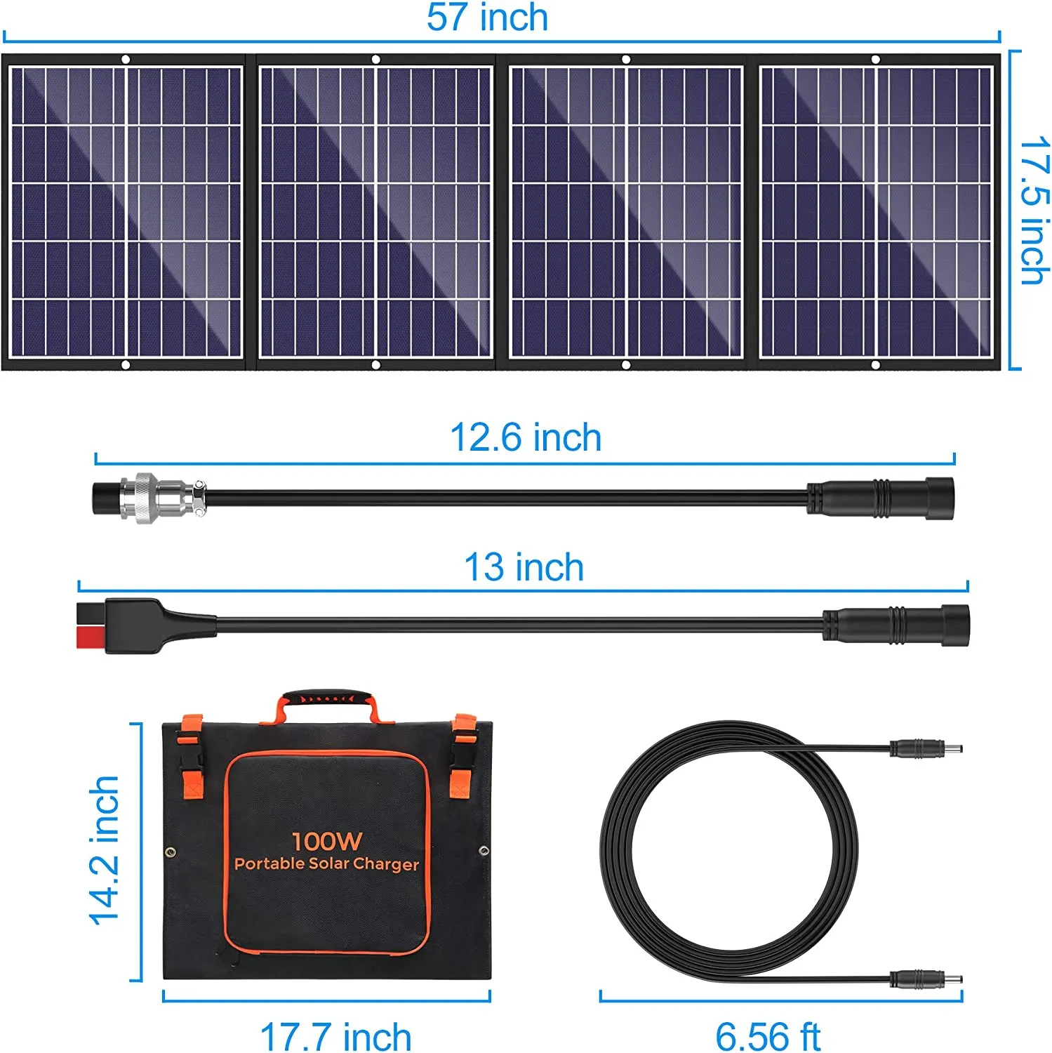 100W Portable Solar Panel