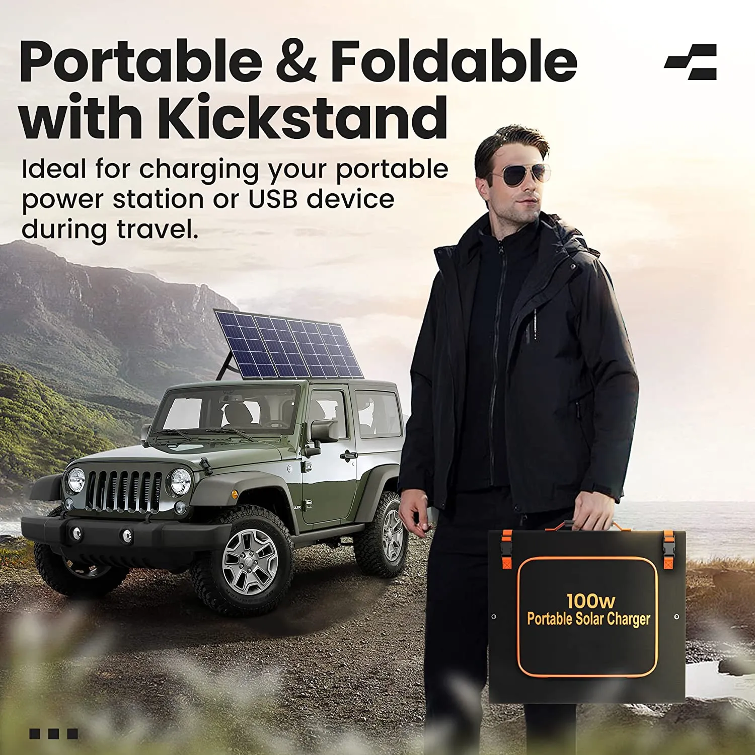 100W Portable Solar Panel