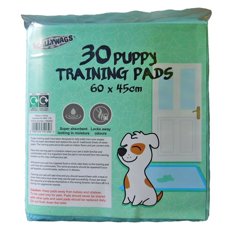 30 Pack Puppy Training Pads 60cm x 45cm