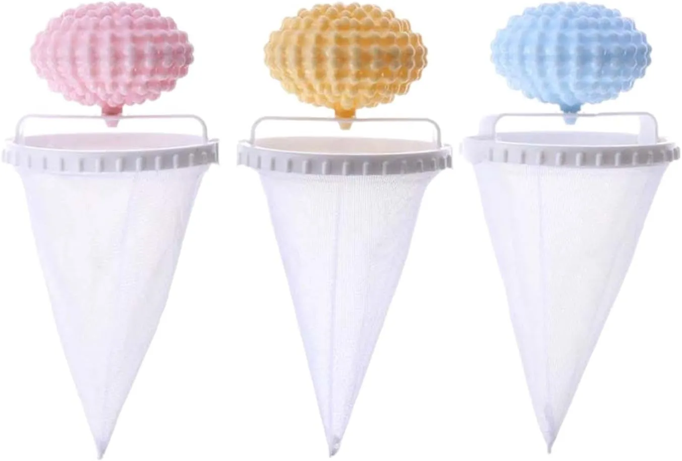 3X Lint Catcher for Laundry,Pet Hair Remover for Laundry,Household Tool,Floating Hair Filtering Mesh Bag,Household Hair Bag