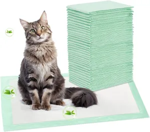 45 Count Cat Pee Pads Refills Compatible with Tidy Cats Breeze Litter System, Fresh Scented Liner Pads for Litter Box, 16.9"x11.4"