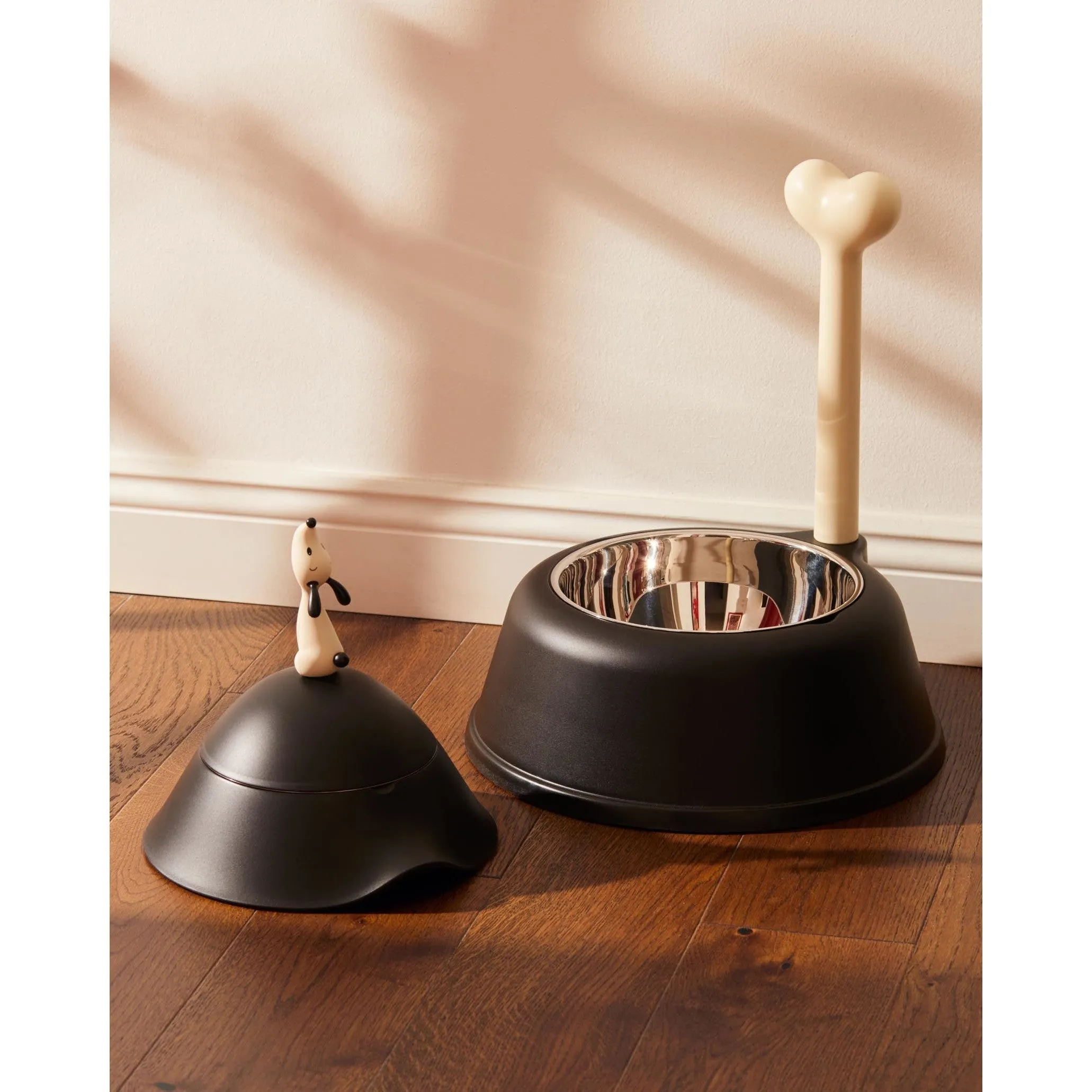 Alessi Lupita Dog Bowl, Black
