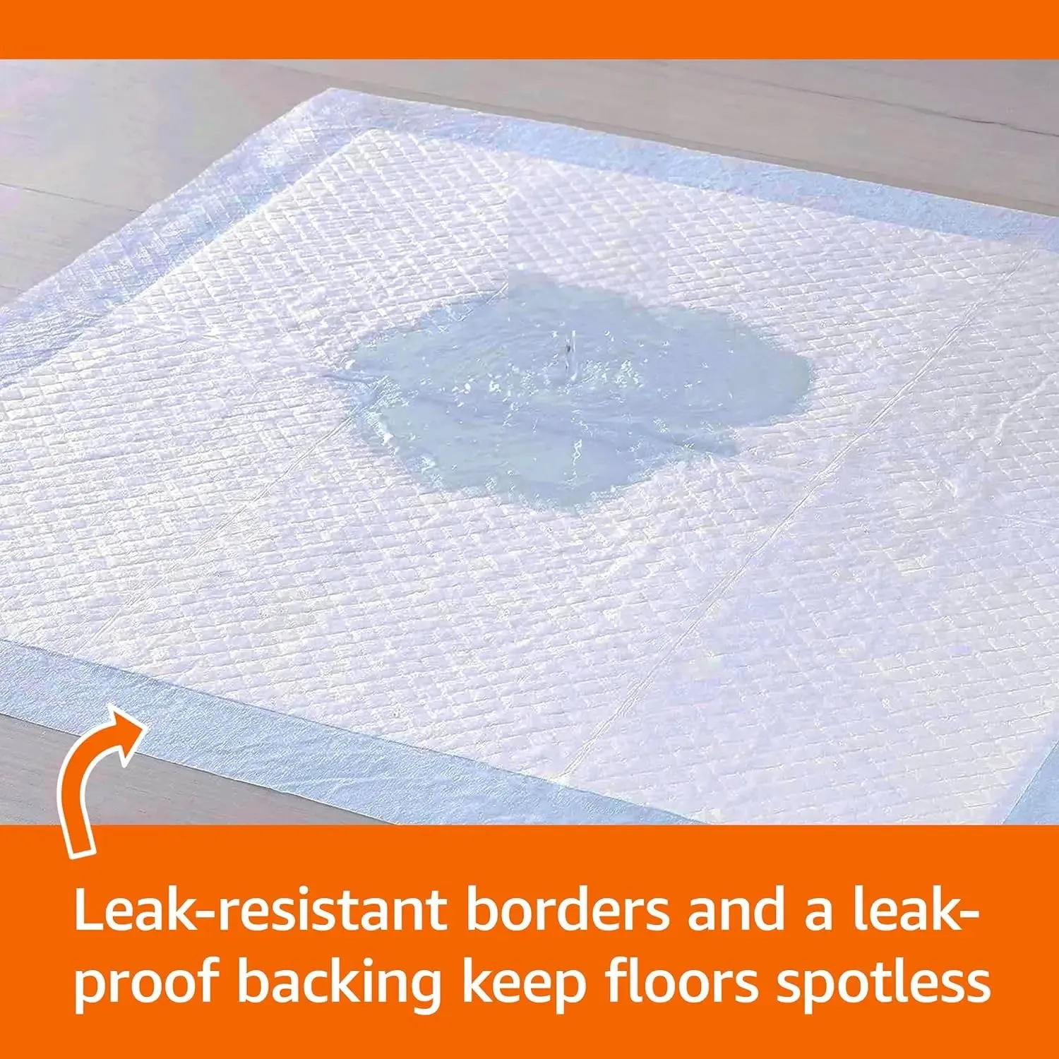 Amazon Basics Dog Pee Pads – Leak-Proof, Quick-Dry Potty Training Pads (100 Pack)