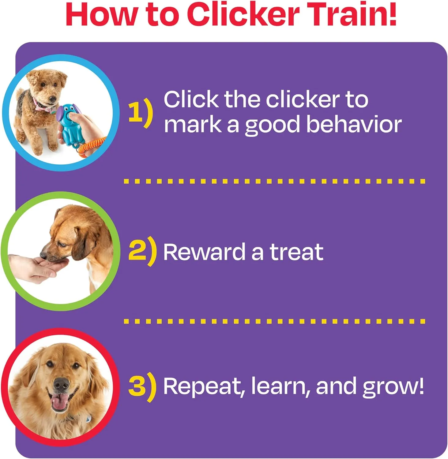 Brightkins Smarty Pooch Training Clicker - Doggy
