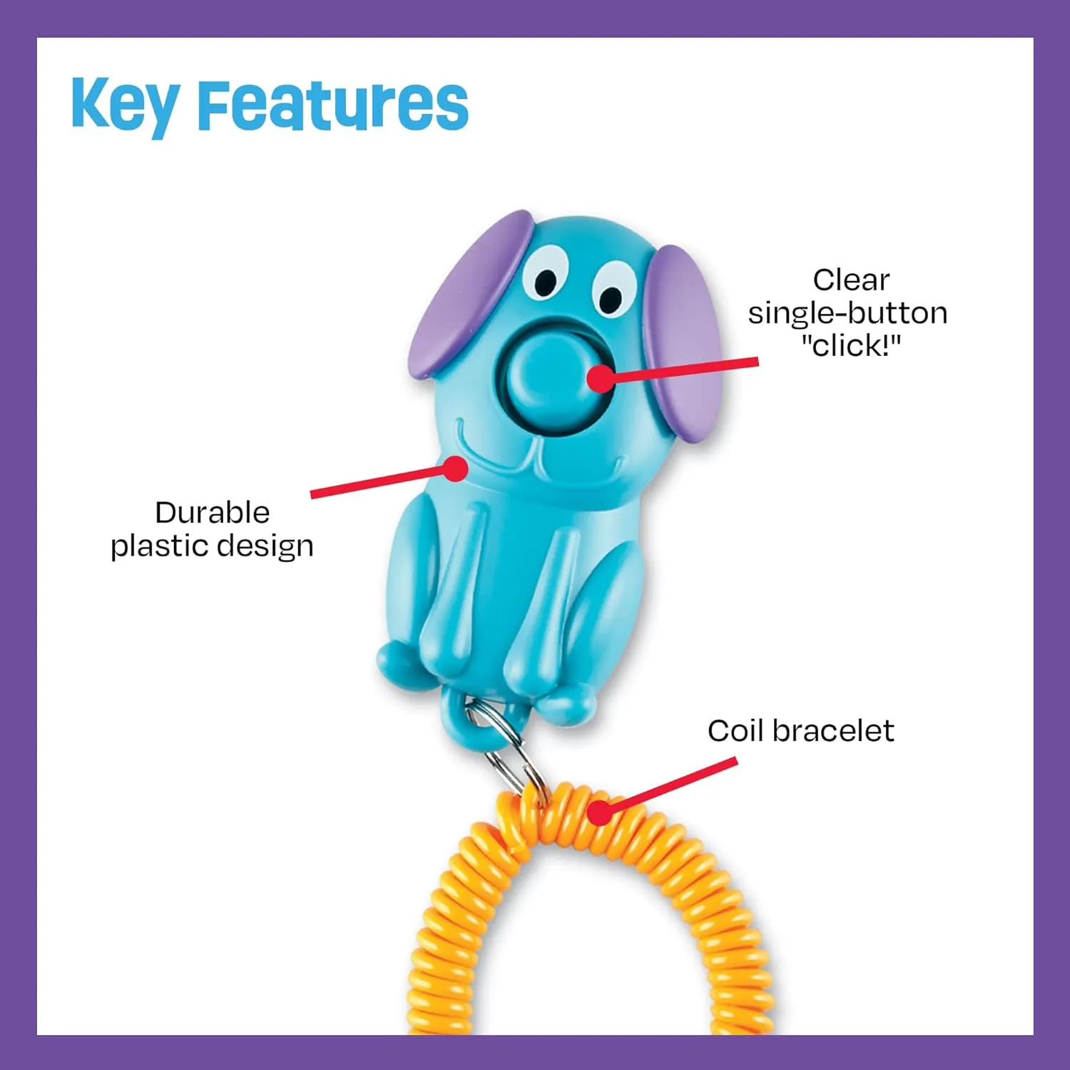 Brightkins Smarty Pooch Training Clicker - Doggy