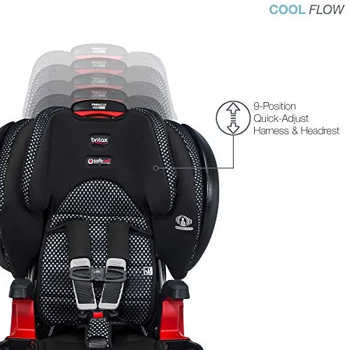 Britax Pinnacle ClickTight Harness-2-Booster Car Seat, Cool Flow Grey [Discontinued]