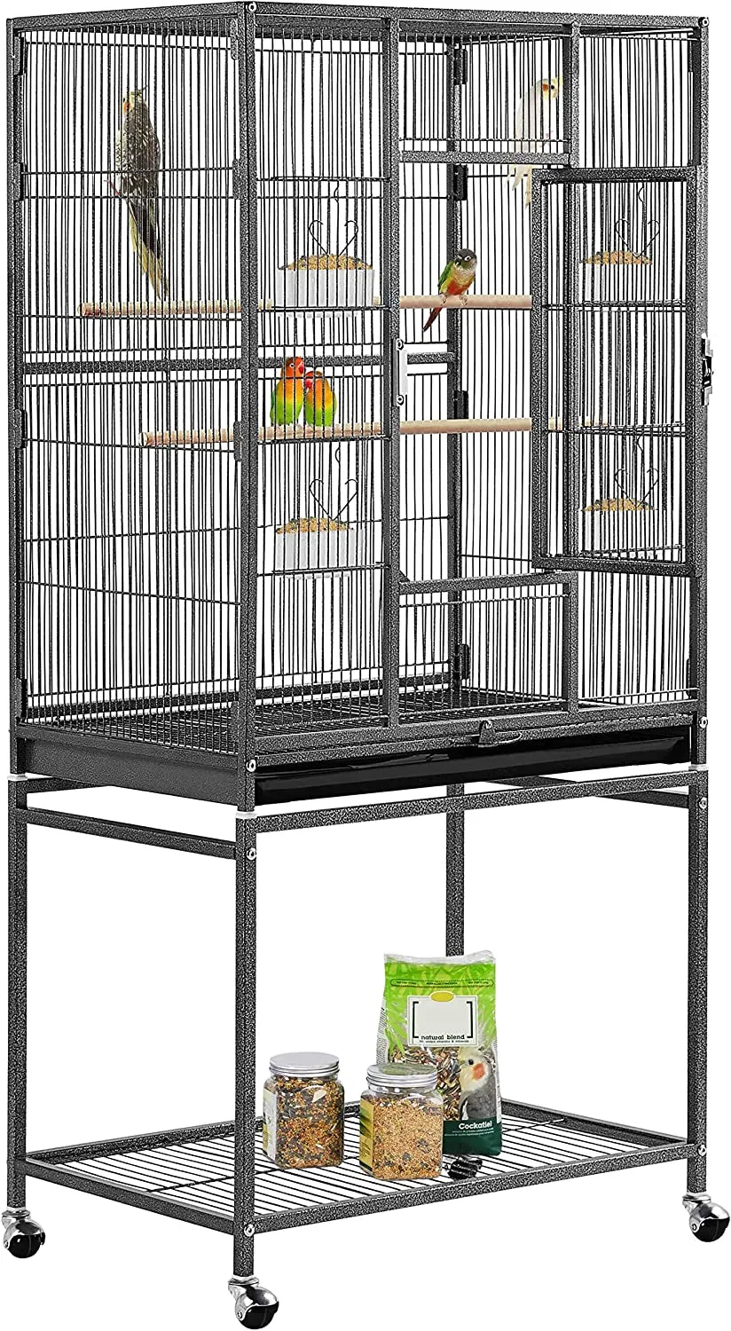 Budgie Finch Canary Bird Cage with Stand