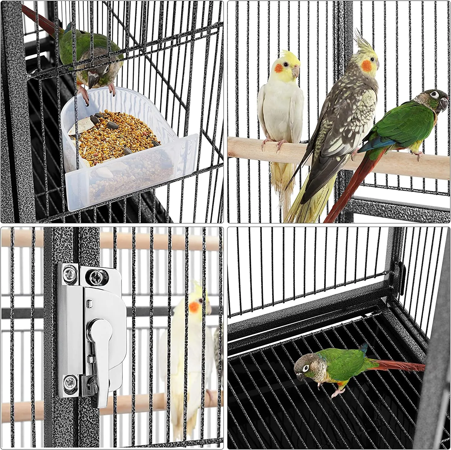 Budgie Finch Canary Bird Cage with Stand