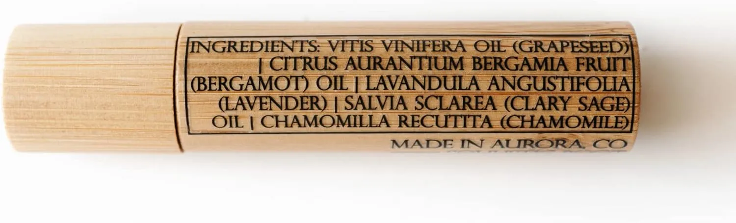 Calm Essential Oil Roller, Calm Essential Oil Roll On Blend, 10ml Glass Roller- Stress Relief, Essential Oil Blends, Aromatherapy Self Care Products for Women