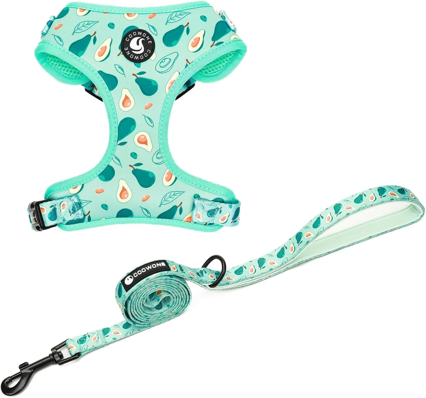 Dog Cat Harness and Leash Set, Puppia Soft Mesh Padded and Adjustable Puppy Vest Cute Dog Clothes Escape Proof Easy Walk Pet Accessories