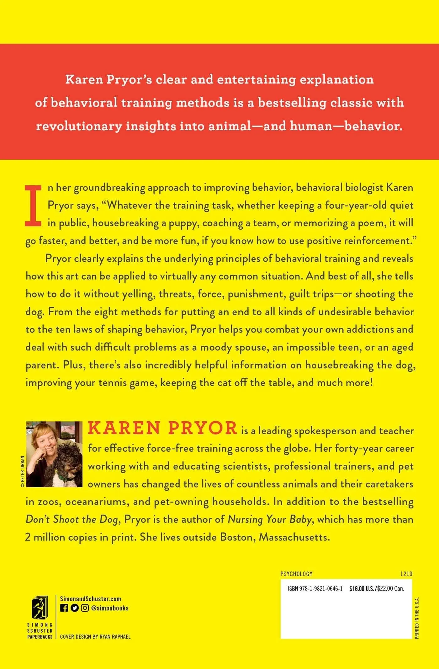 Don't Shoot the Dog by Karen Pryor