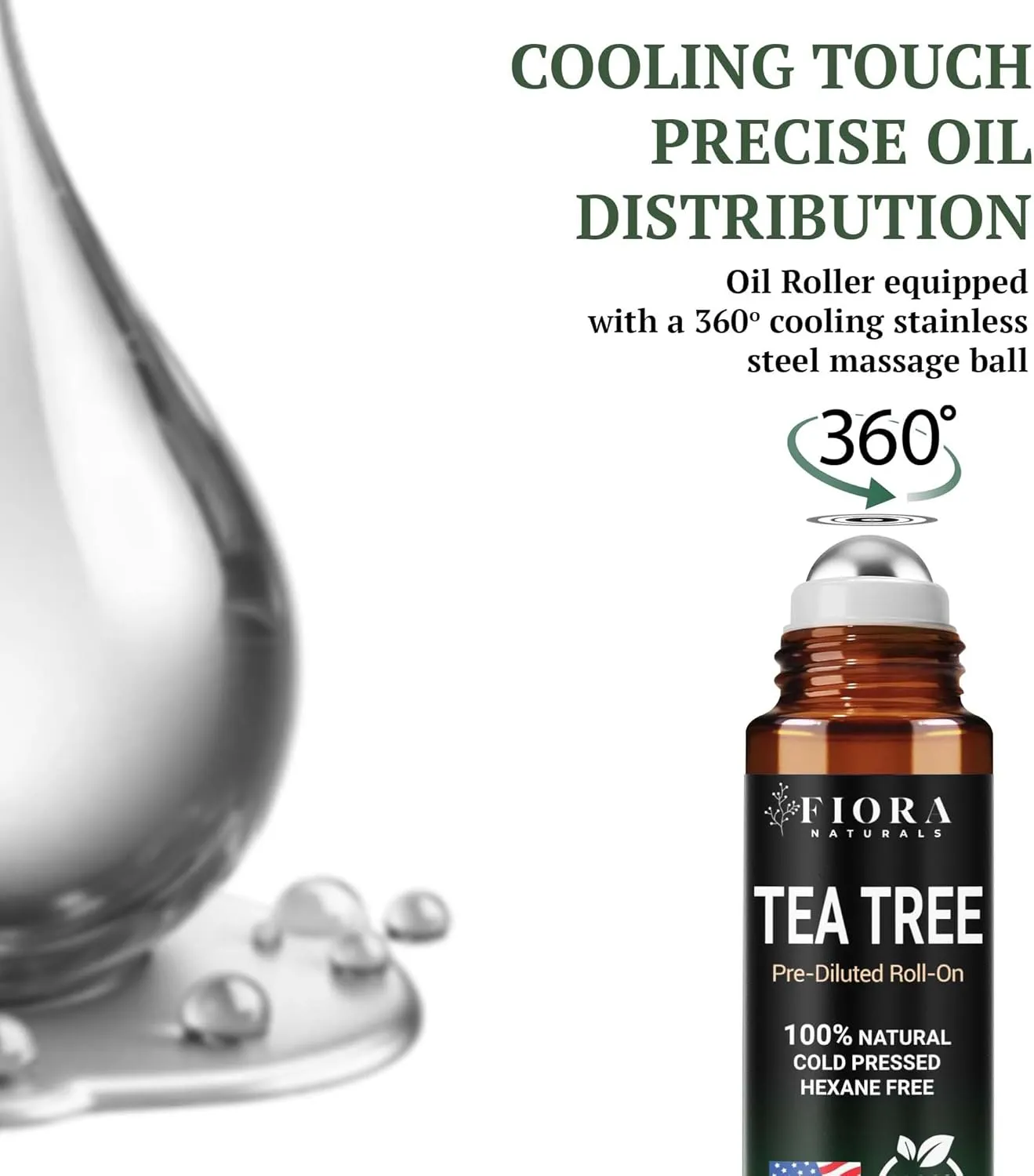 Fiora Naturals Tea Tree Roll on & Tea Tree Oil