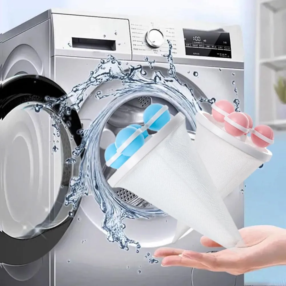 Floating Hair Filtering Mesh Removal,2025 Reusable Lint Catcher for Washing Machine Wool Device,Washing Machine Hair Filter Cleaning Mesh Bag Pet Dog Cat Hair Catcher Remover for Laundry (Blue#3PC)