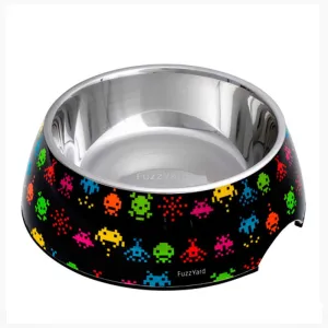 Fuzzyard Pet Bowl Space Raiders