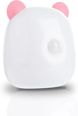 G Keni LED Motion Sensor Night Light for Kids, Baby Nursery and Adult, Rechargeable Battery Powered 4000K Warm White Motion Activated Nightstand Light Lamp for Bedroom/Bathroom/Hallway/Stairs(Red)