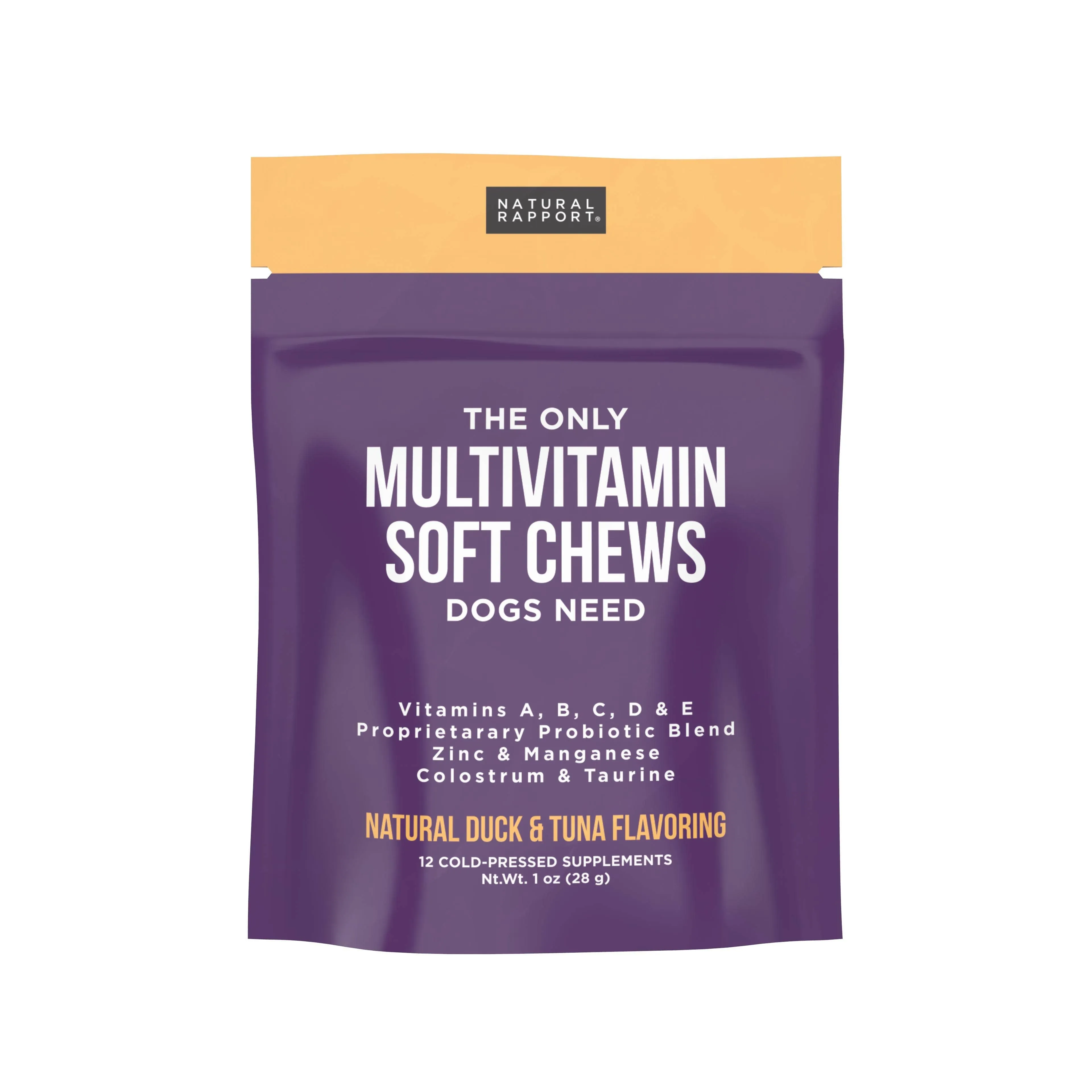 Natural Rapport The Only Multivitamin Soft Chews Dogs Supplement