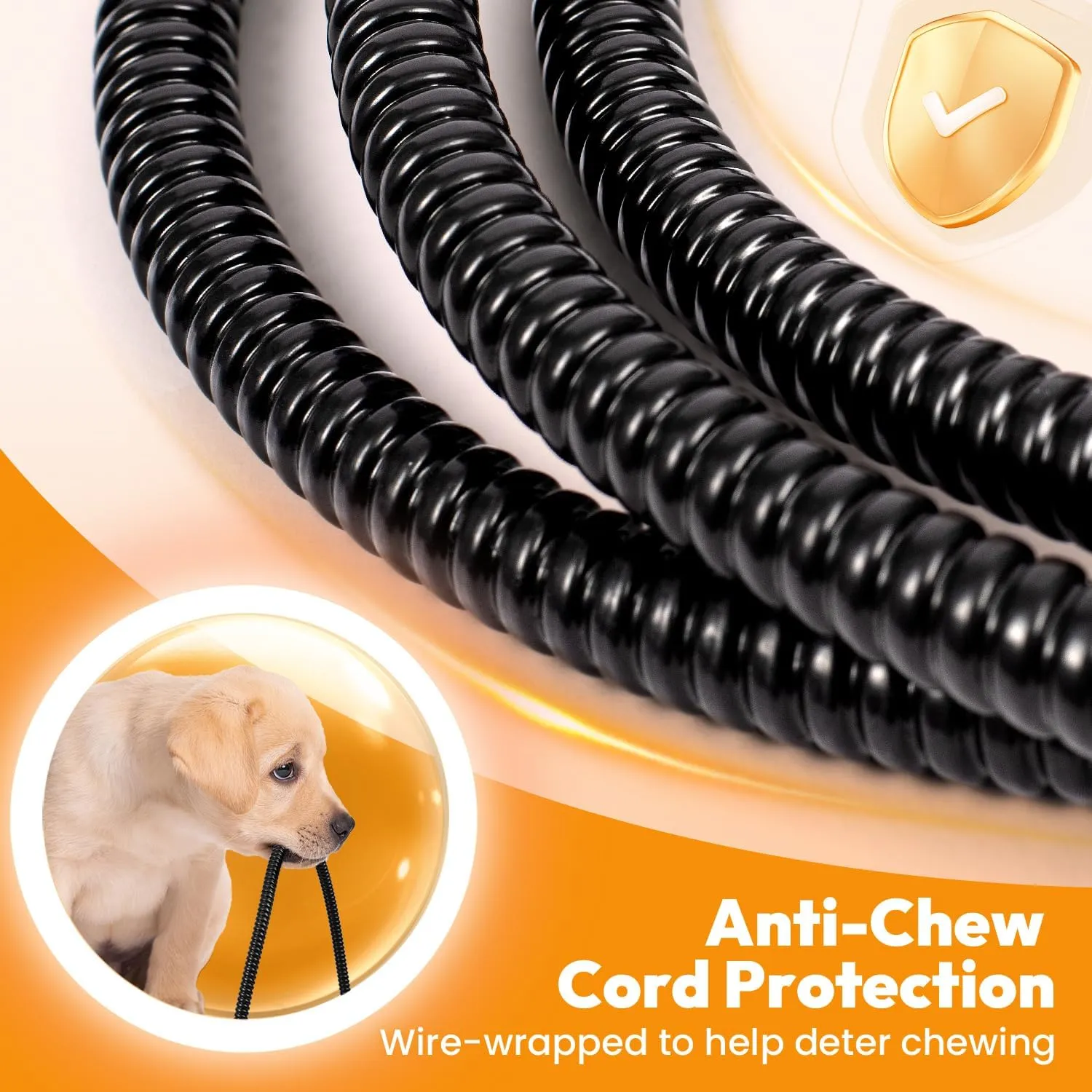 Niubya Pet Heating Pad for Dogs, Adjustable Temperature Waterproof Heated Mat with Timer, Electric Heating Dog Bed with Chew Resistant Cord and Soft Washable Velvet Cover