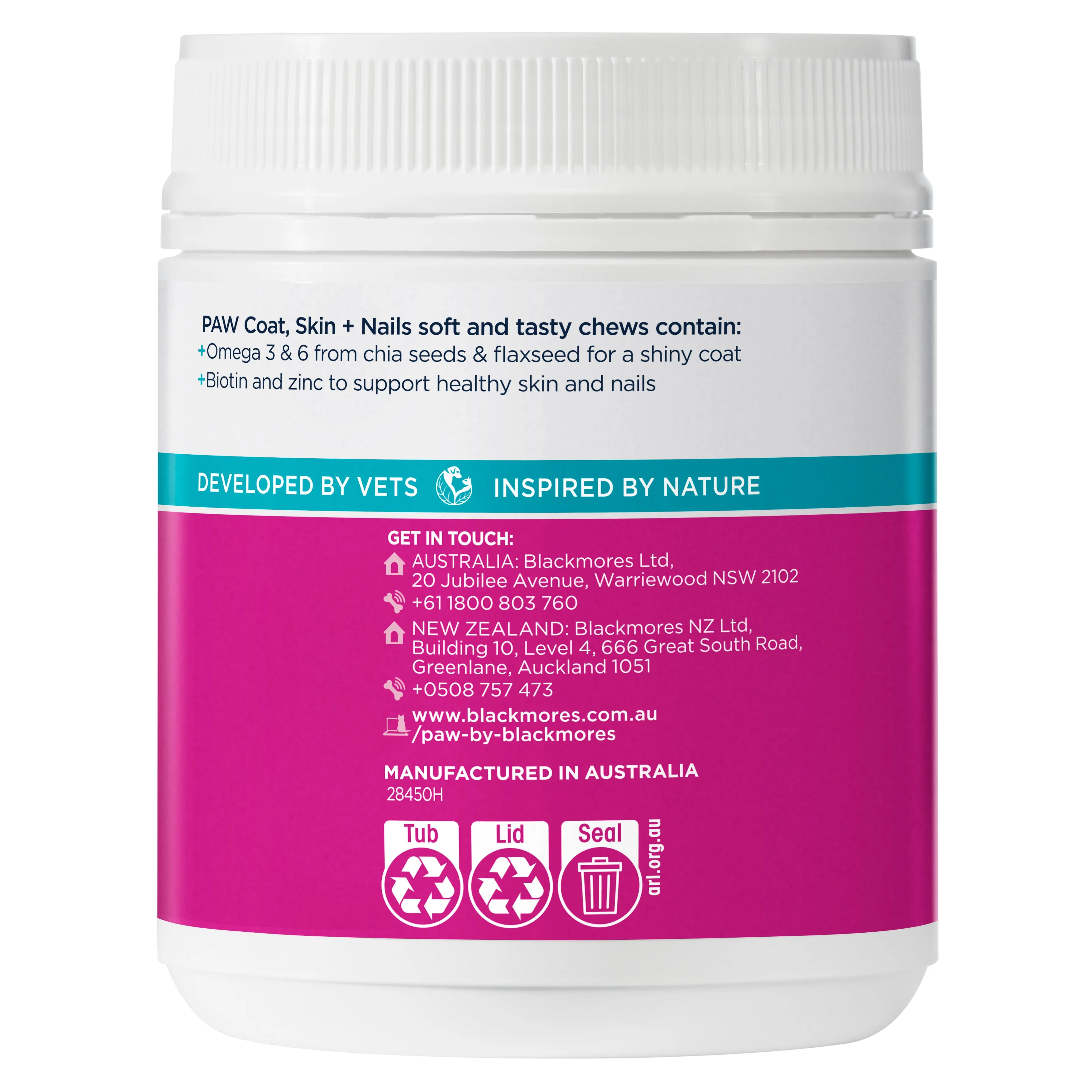 PAW - Coat, Skin and Nails Multivitamins for Dogs (60pk)