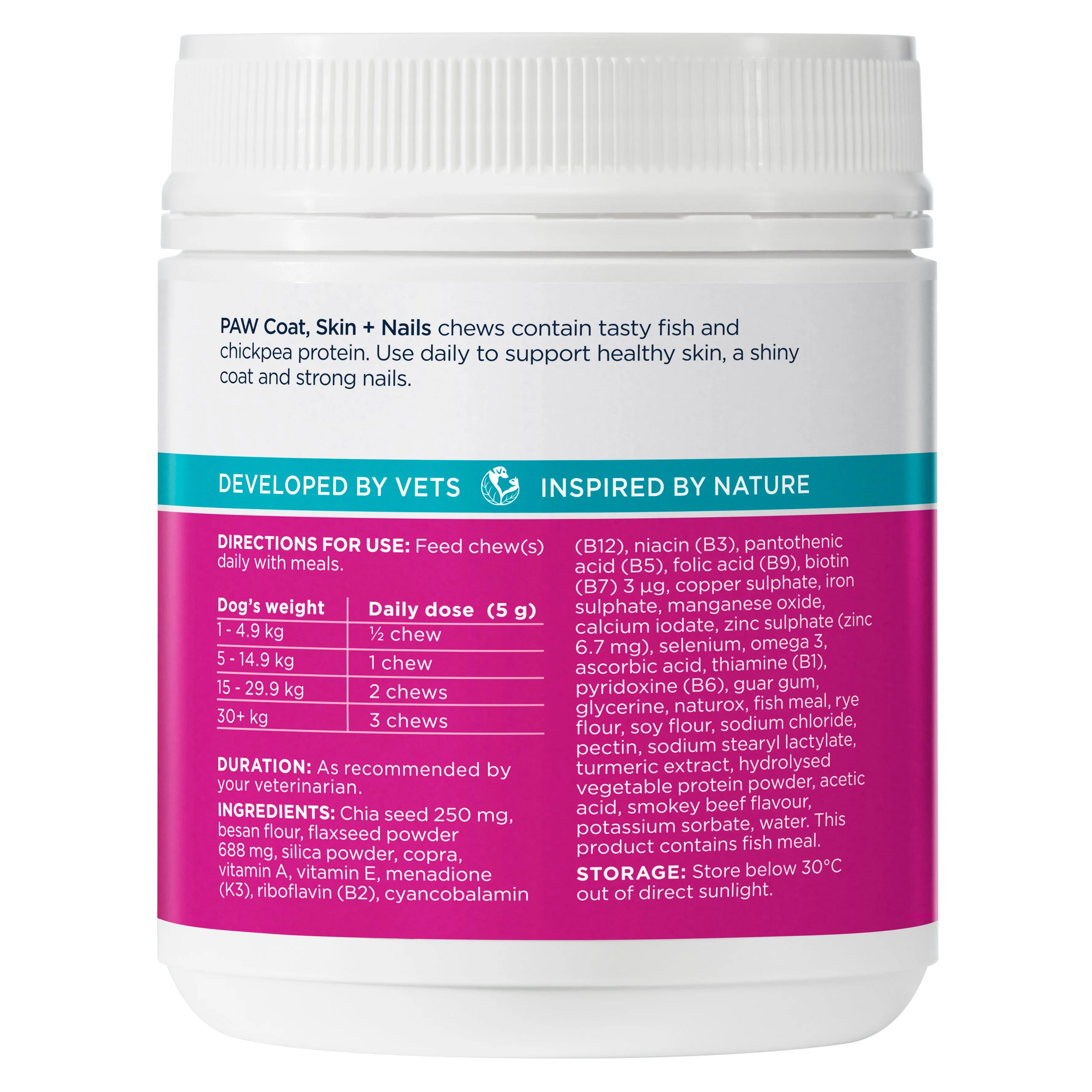 PAW - Coat, Skin and Nails Multivitamins for Dogs (60pk)