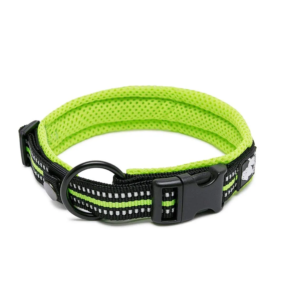 PetsUp Metal Dog Collar Neck Belt for Dogs (Reflective Collars)