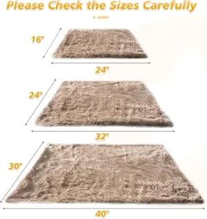 PJYuCien Fluffy Fleece Calming Pet Throw Blanket, Super Soft and Warm for Indoor Cats and Dogs, Small 16 * 24", Machine Washable, Puppy Bed(Brown)