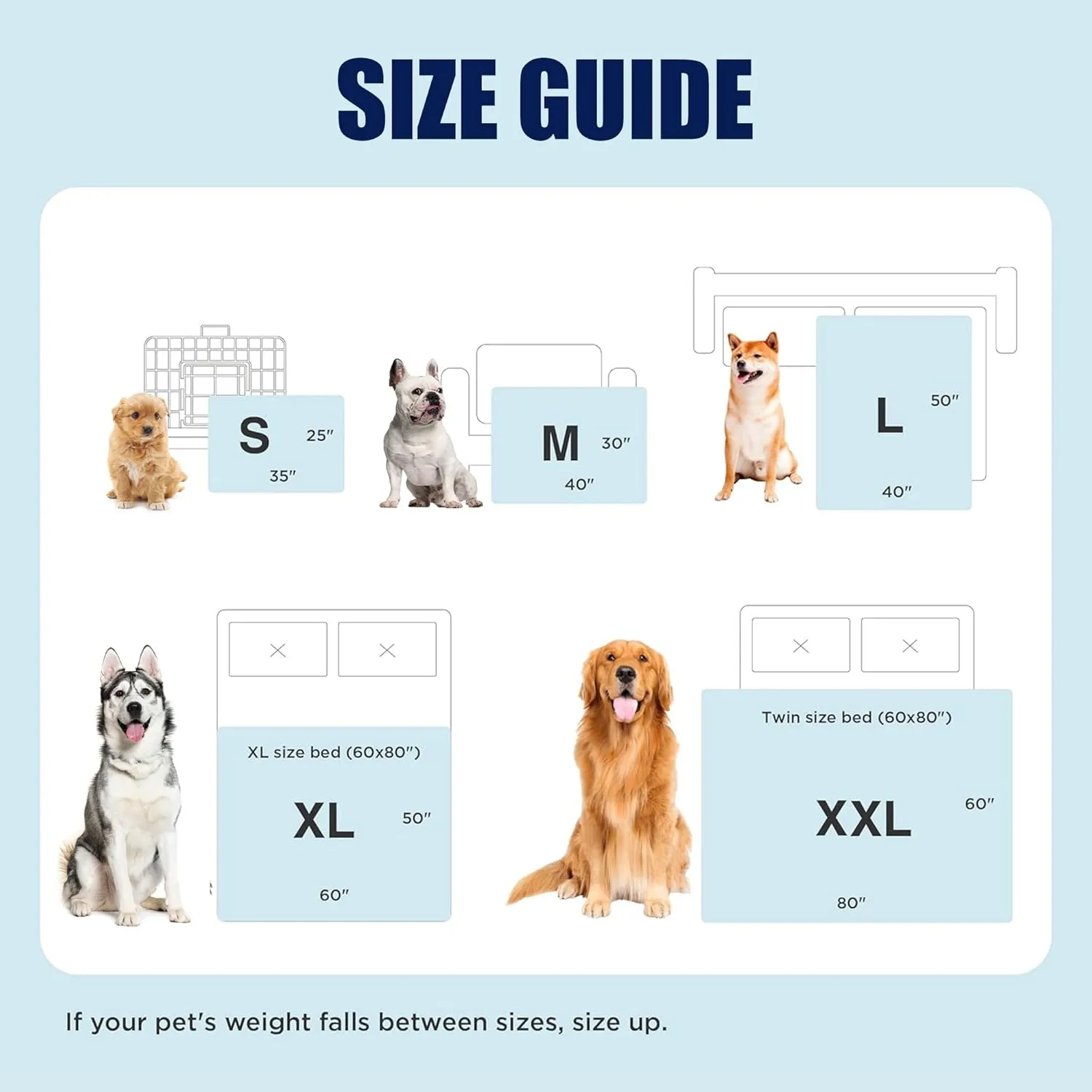 Premium Cooling Blanket for Dogs Pet Cooling Pads Washable Pet Cool Mat for Cats Hot Weather Puppy Lightweight Throw Calming Pad(22x28 inches)