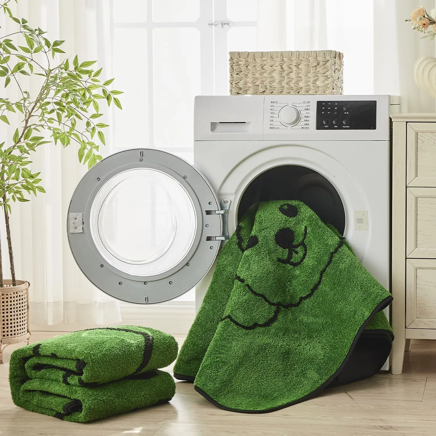 Qeils Reusable Puppy Pads, Washable Pee Pads for Dogs 2 Pack Durable Absorbent Leakproof Dog Training Pads for Home or Travel, Non-Slip Wee Wee Pads Potty Pads 36"x41"