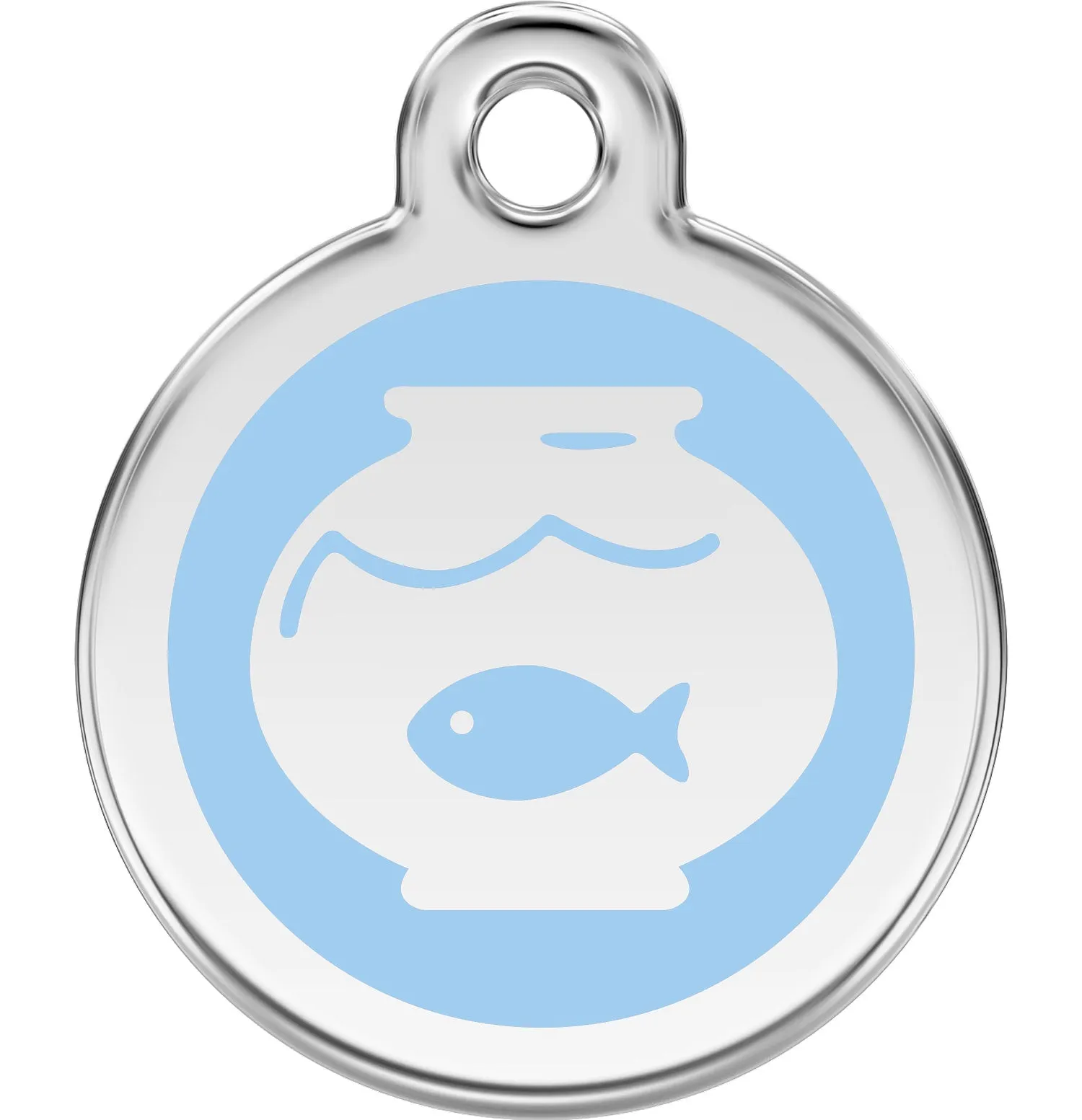 Red Dingo Fish Bowl Pet ID Cat Tags
