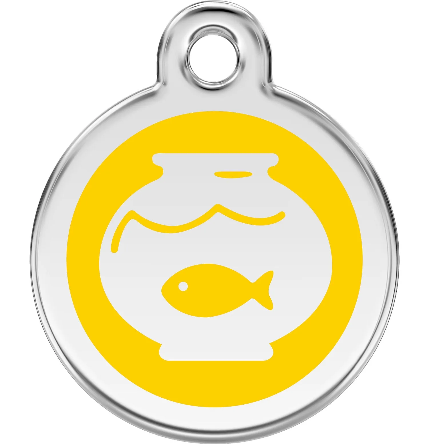 Red Dingo Fish Bowl Pet ID Cat Tags