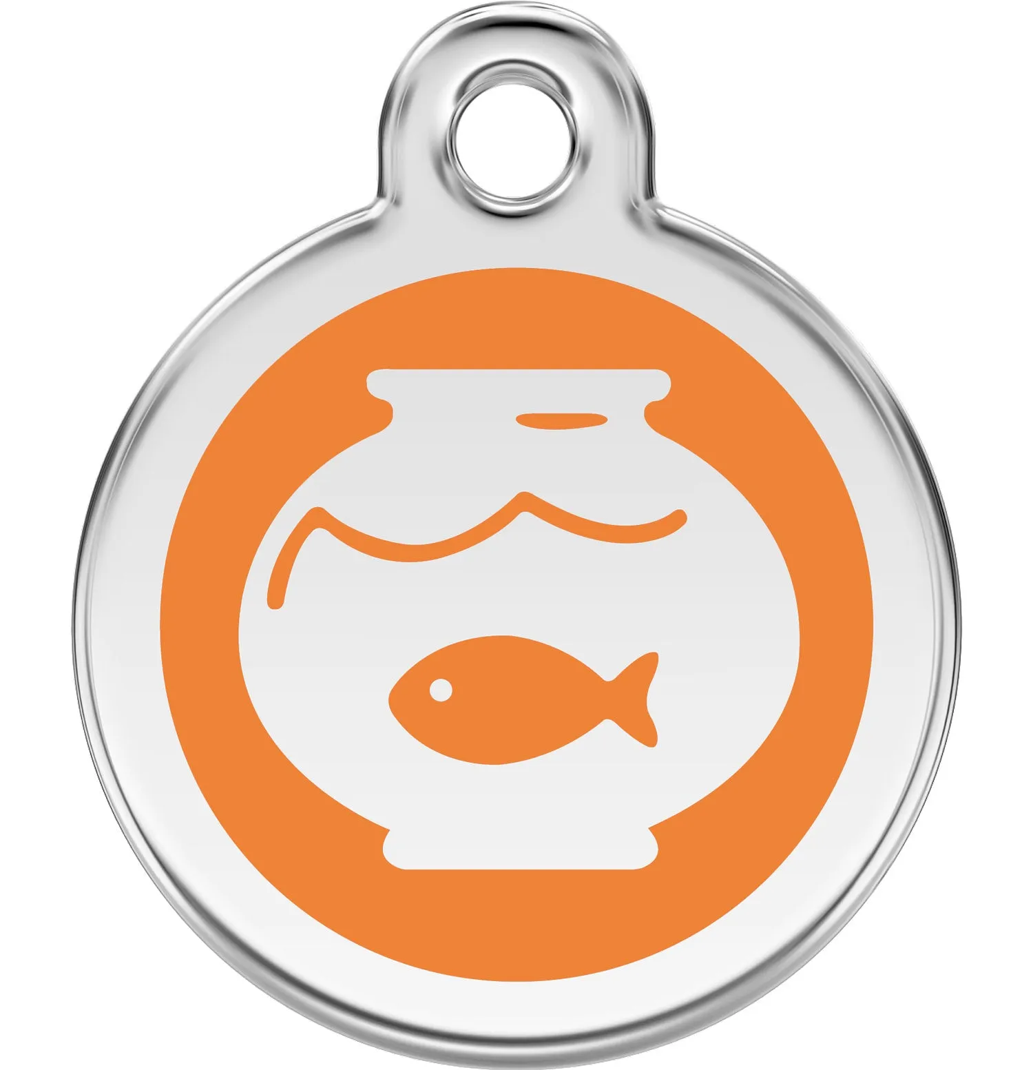 Red Dingo Fish Bowl Pet ID Cat Tags