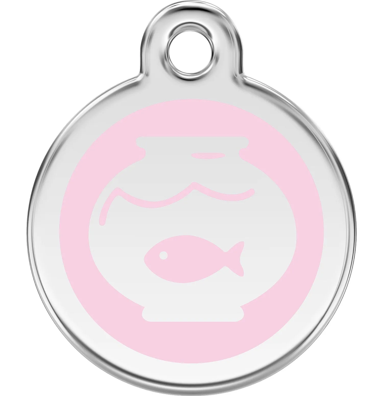 Red Dingo Fish Bowl Pet ID Cat Tags