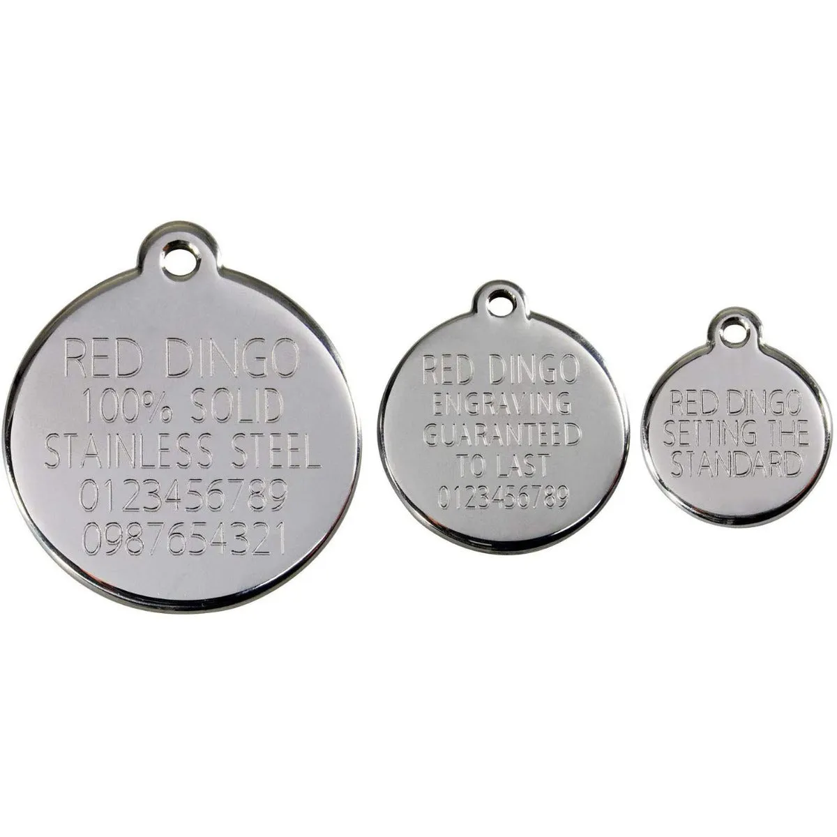 Red Dingo Fish Bowl Pet ID Cat Tags