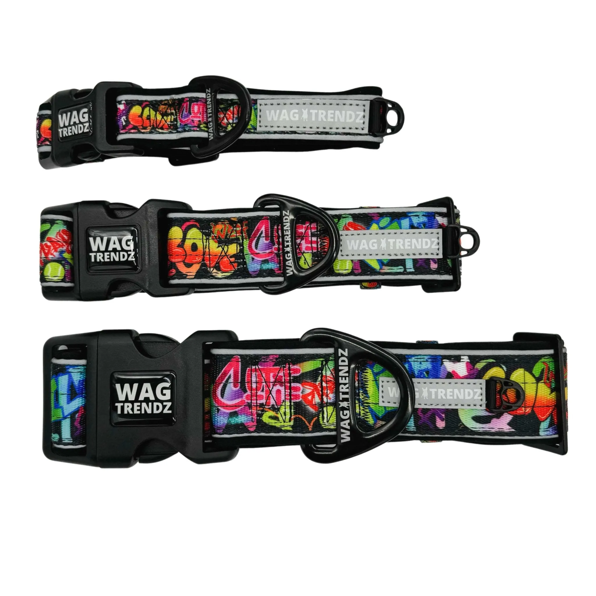 Reflective Dog Collar - Street Graffiti