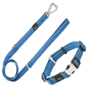 Reflective leash and collar for outdoor walks Straps