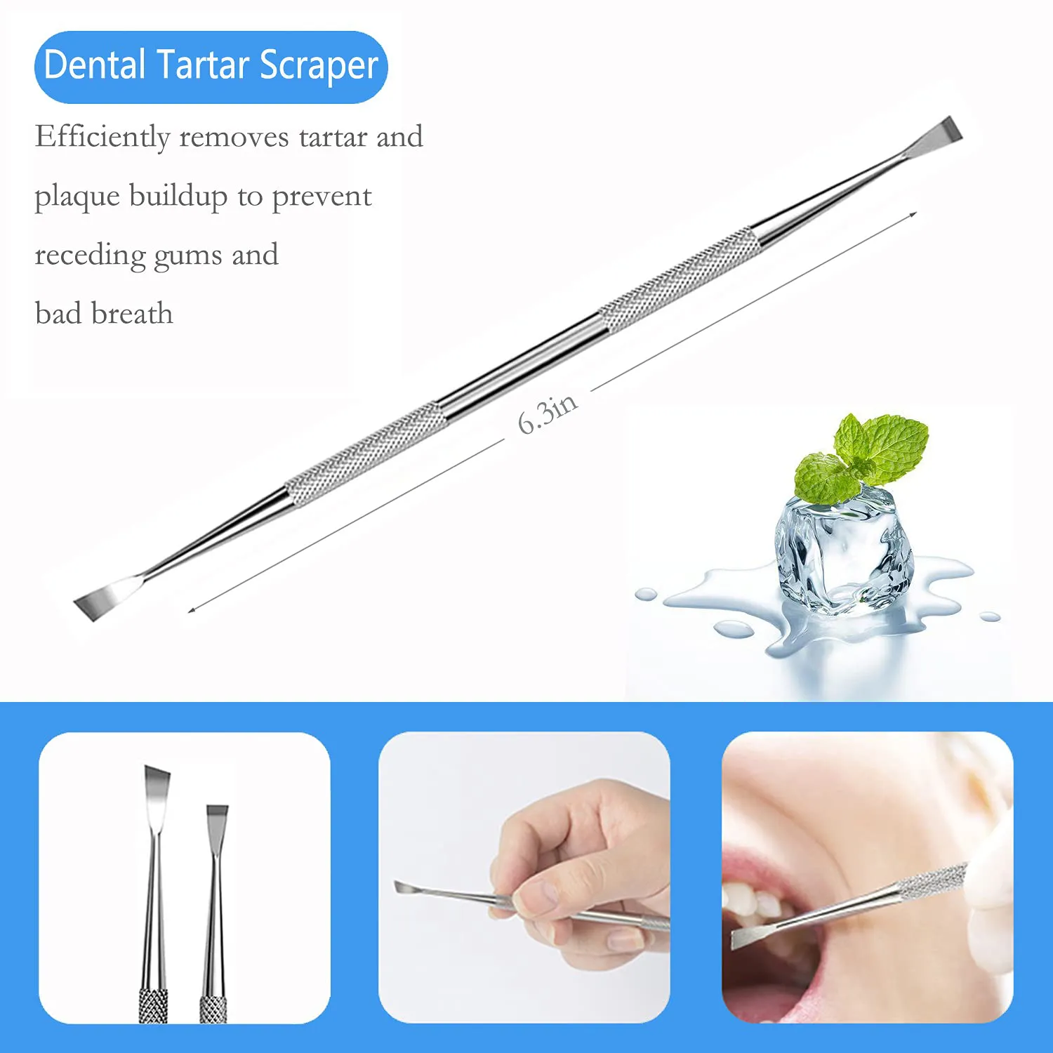 SENLMLER Professional Dental Pick Tools Kit, Teeth Cleaning Calculus Remover Tool for Dentist, Personal Using, Pets Oral Care Set with Dental Mirror Dental Tartar Scraper Dental Probe and Storage Box