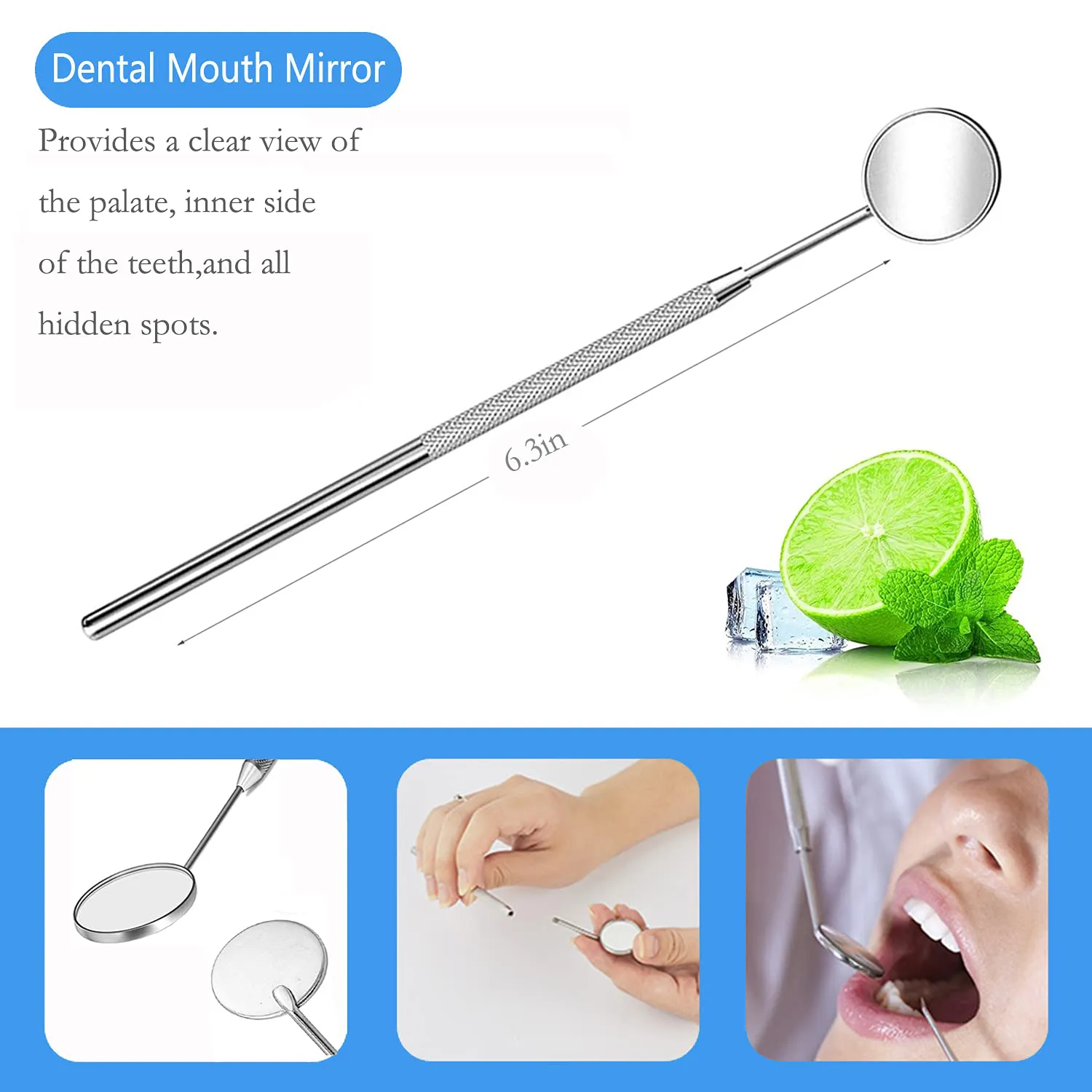 SENLMLER Professional Dental Pick Tools Kit, Teeth Cleaning Calculus Remover Tool for Dentist, Personal Using, Pets Oral Care Set with Dental Mirror Dental Tartar Scraper Dental Probe and Storage Box