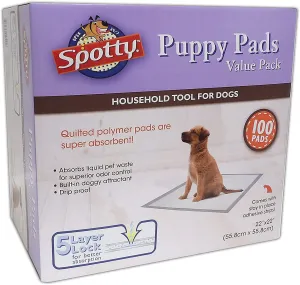 spotty training pads - 100 count fits puppy tray