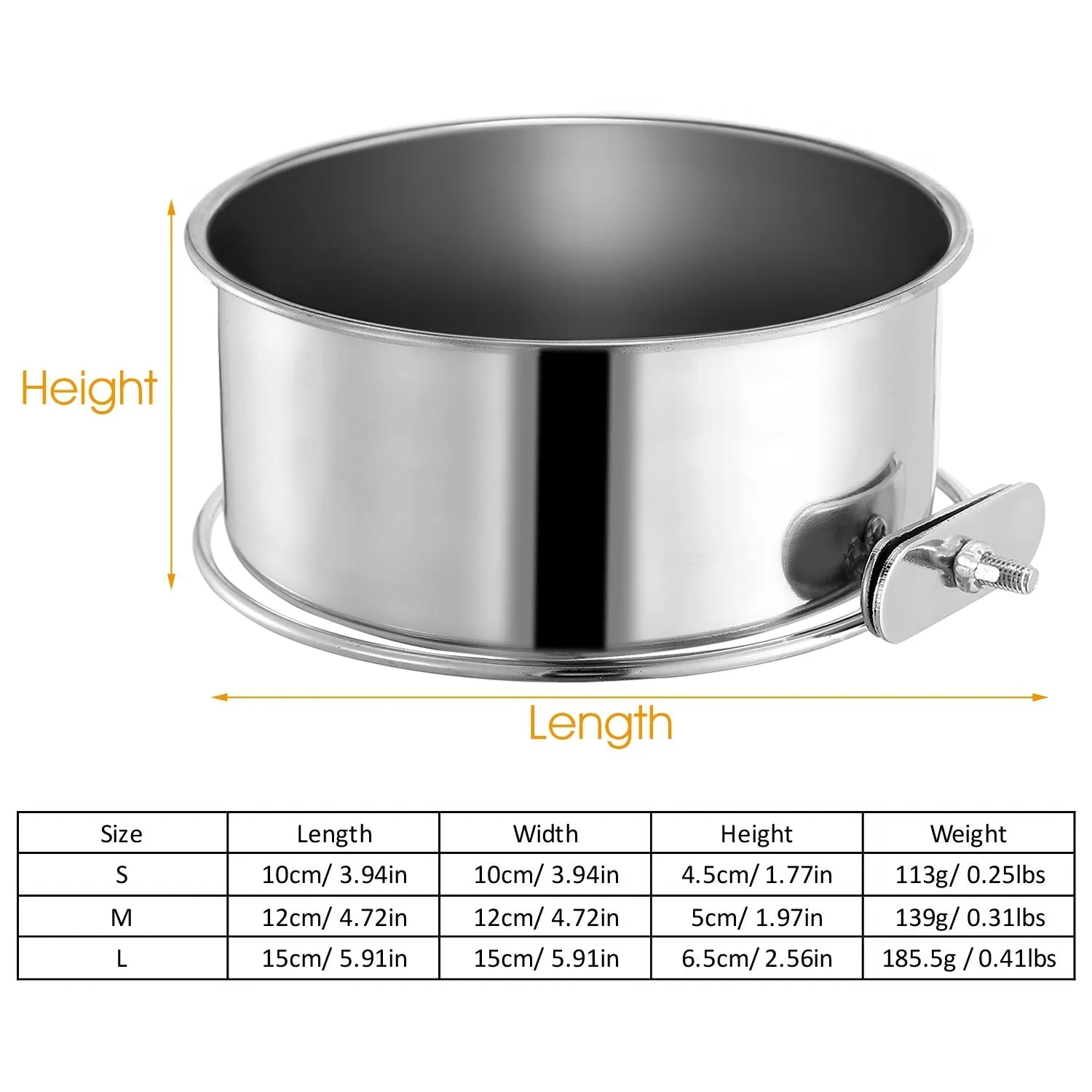 Stainless Steel Dog Pet Bowl