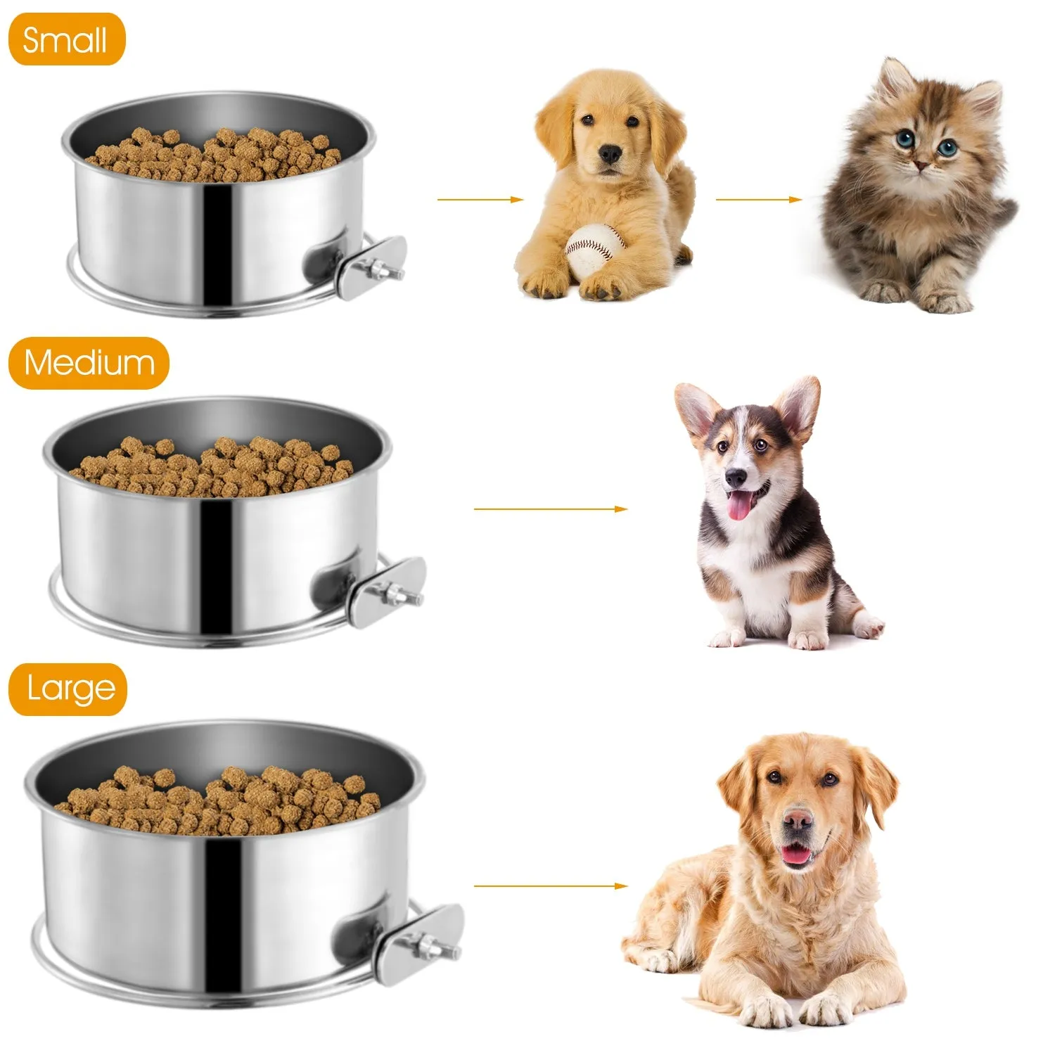 Stainless Steel Dog Pet Bowl