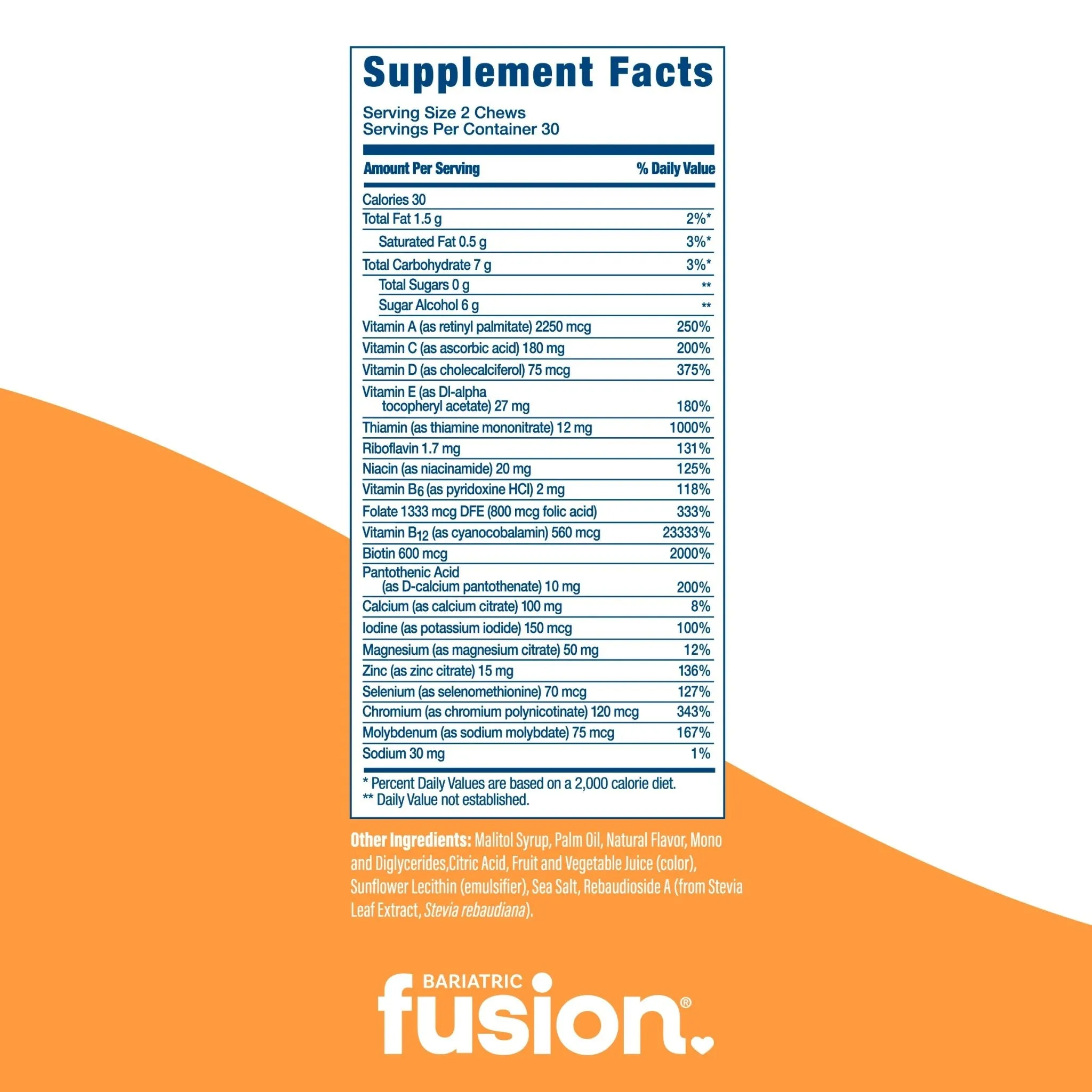 Tropical Fruit Bariatric Multivitamin Soft Chews