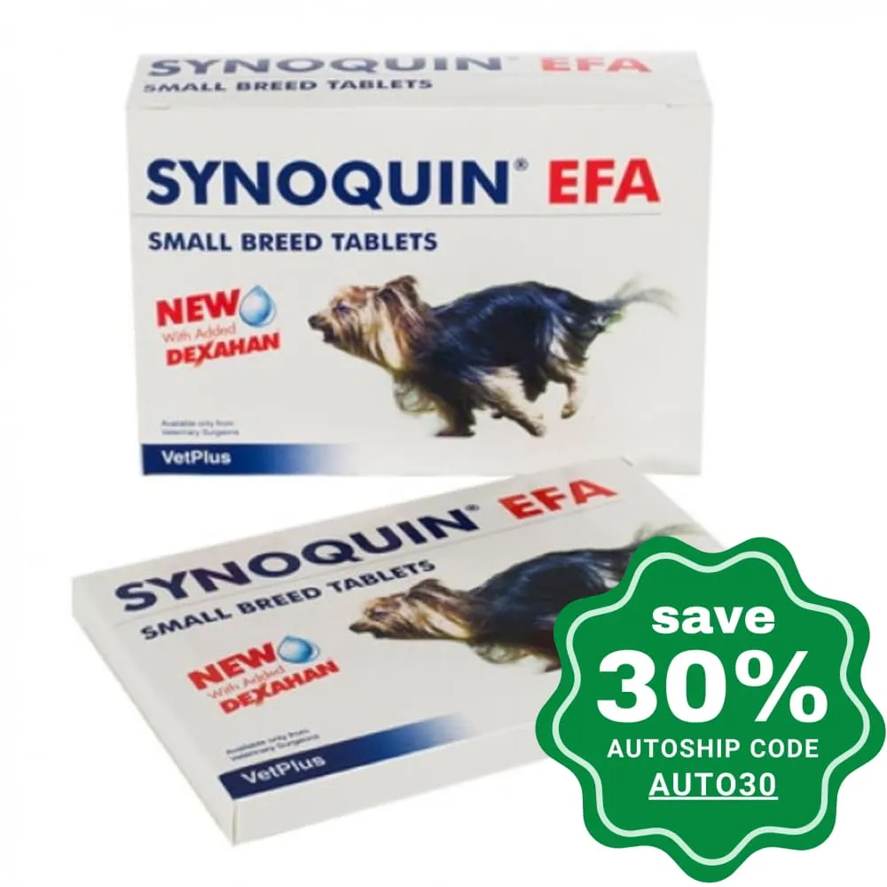 VetPlus - SYNOQUIN EFA for Dogs Joint Support <10kg - 90TAB