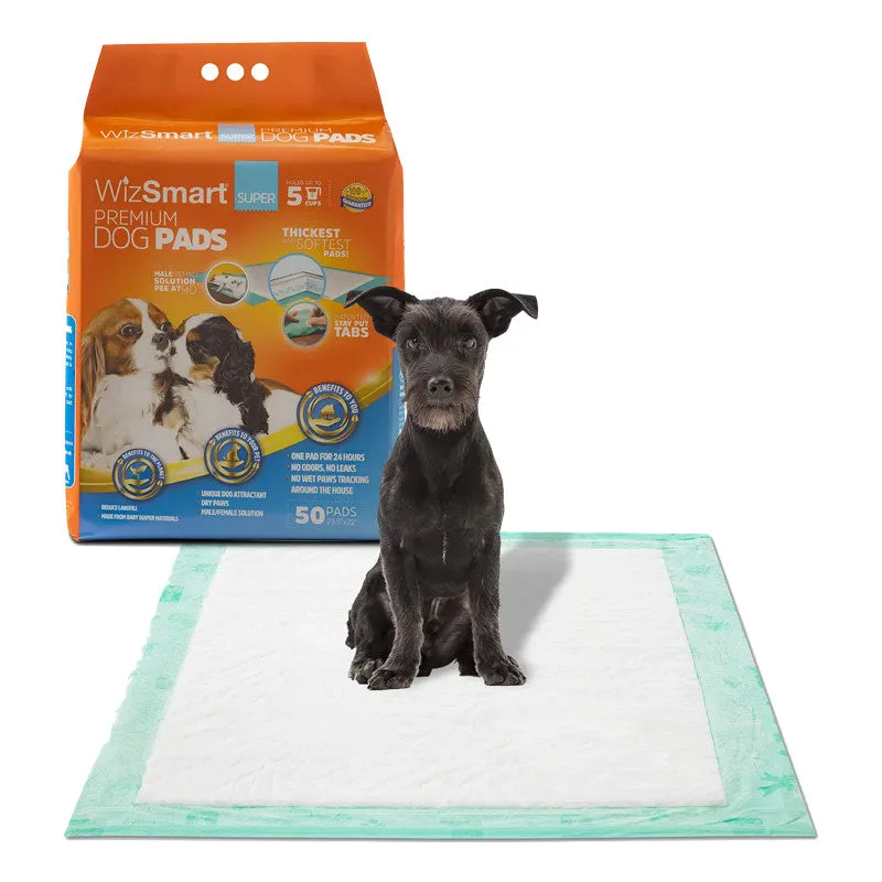 WizSmart Heavyweight Ultra Absorbent Training Pee Pads (50 Count)