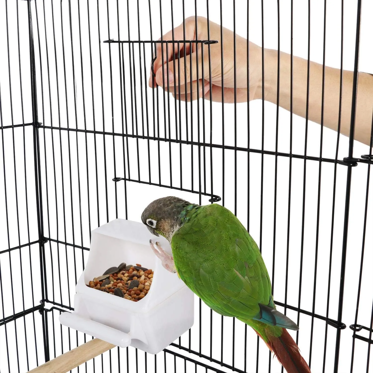 Yaheetech 67.5inch Height Extra Large Bird Cage Cockatiel Cage Metal Parrot Cage w/Slide-Out Tray & Feeders & Detachable Rolling Stand